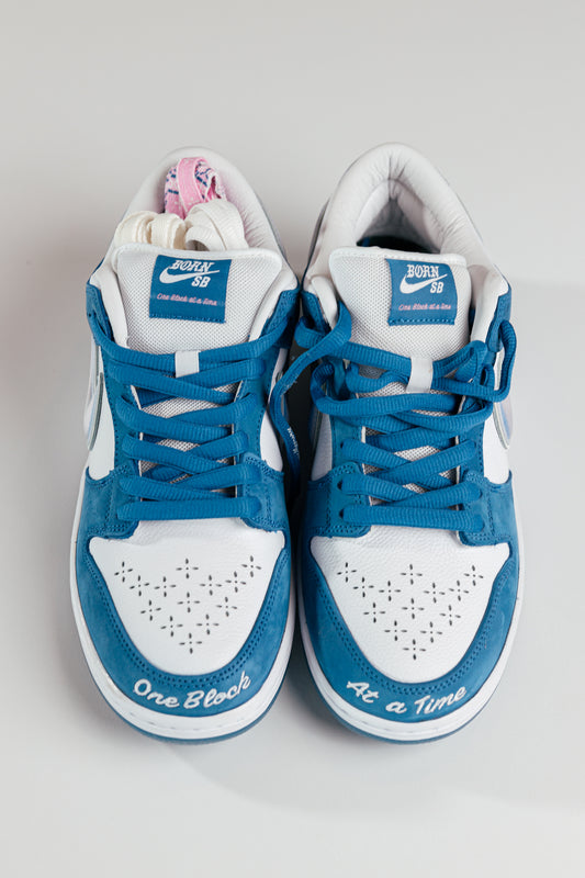 Nike SB Born x Raised x Dunk Low SB 'One Block at a Time' Blue/White